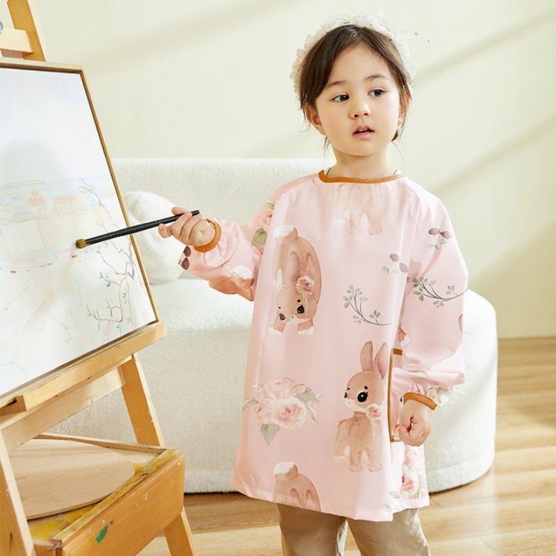 Art Craft For Preschoolers - 어린이 방수 미술 커버 셔츠 긴