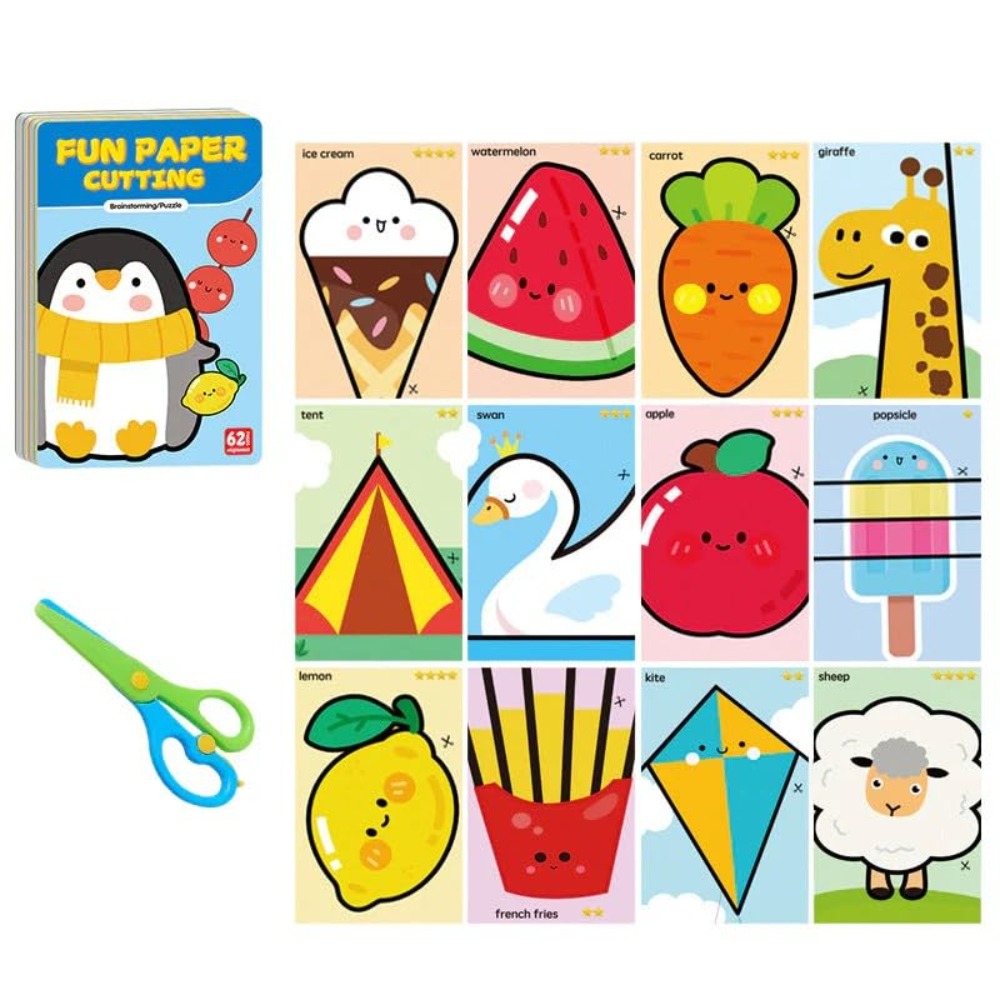 Art Craft For Preschoolers - 안전 어린이용 종이 커팅 키트, 도구