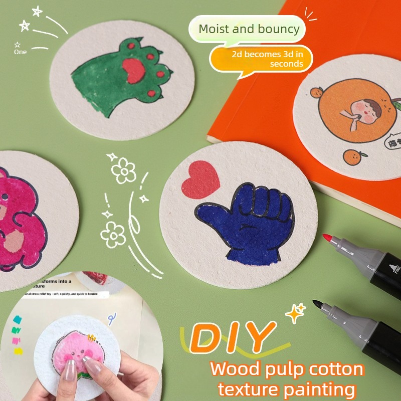 Art Craft Halloween Preschool - 3D 퍼피 폼 텍스처 페인팅 페이퍼