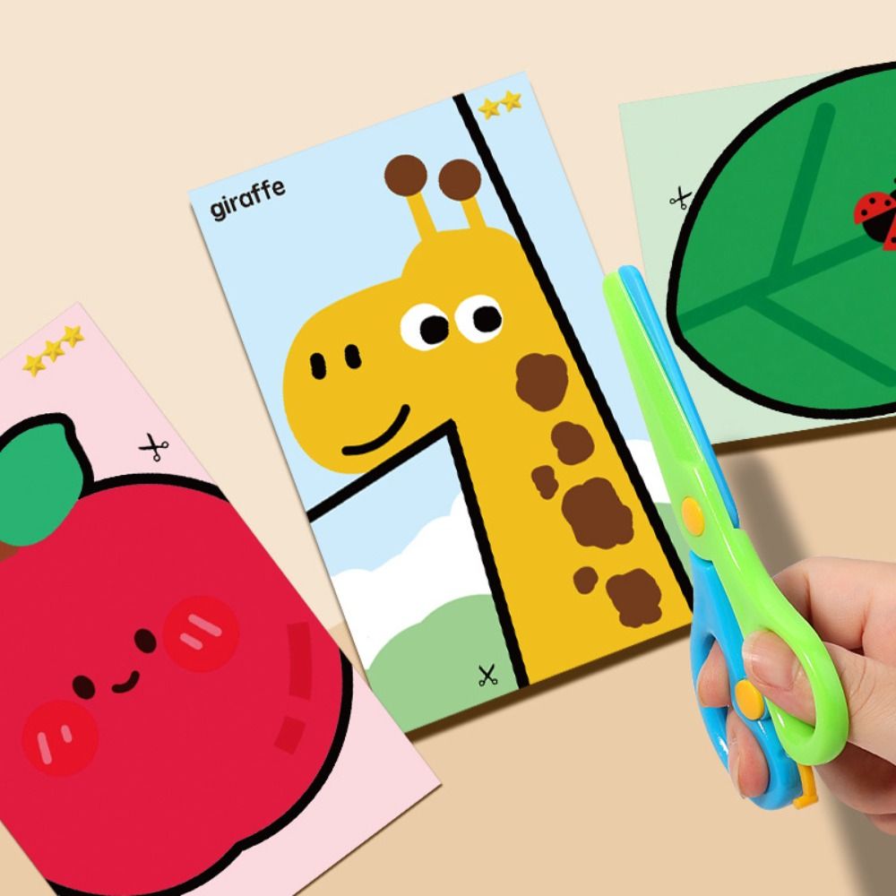 Art Craft For Preschoolers - 안전한 어린이 종이 자르기 키트 도구