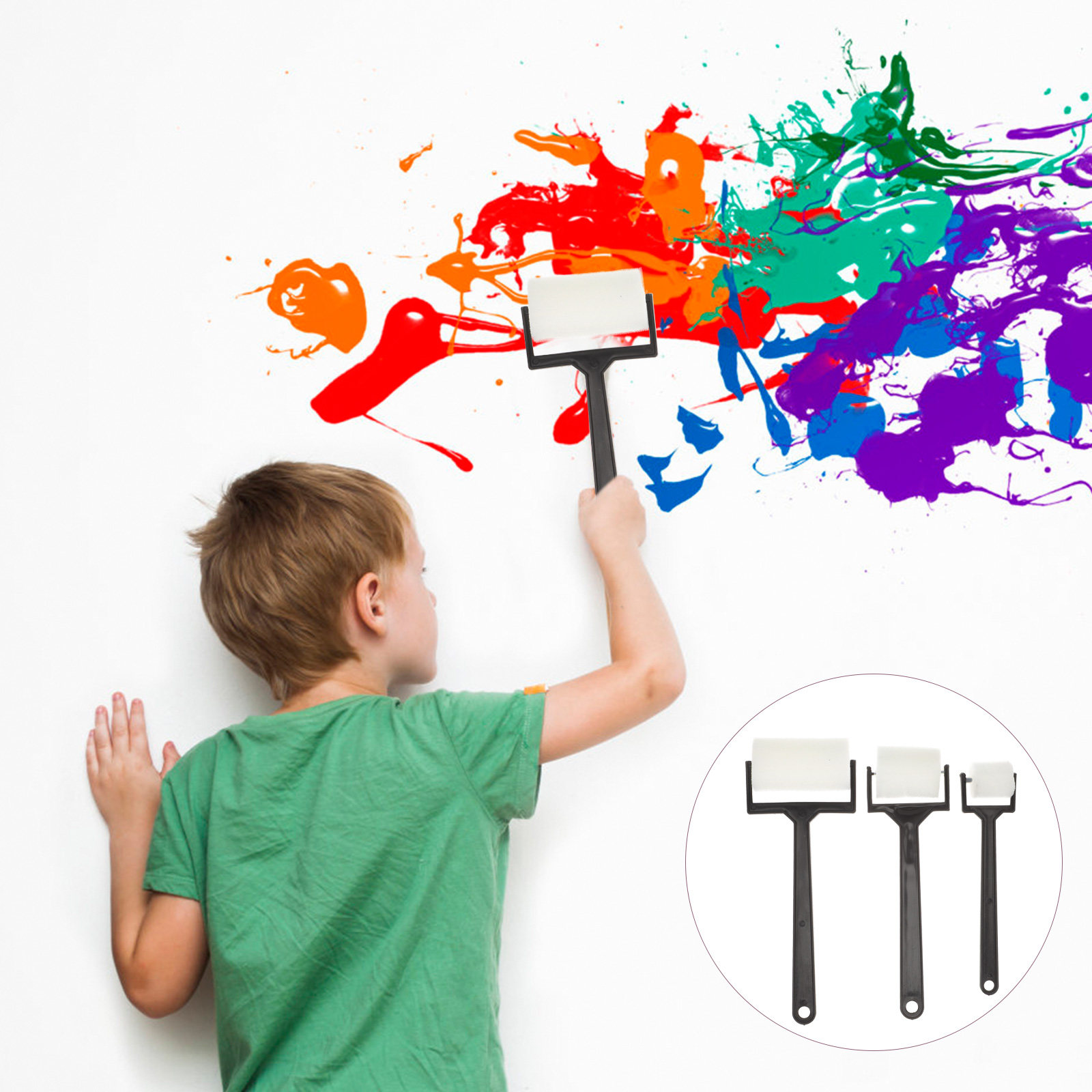 Art Craft For Preschoolers - 15개입 아트 페인팅 스펀지 브러시 세트,