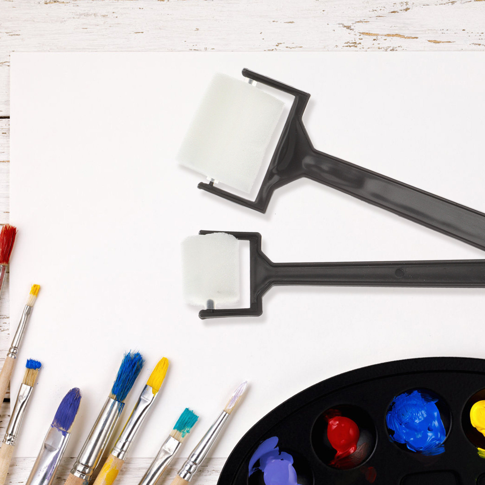 Art Craft For Preschoolers - 15Pcs 아트 페인팅 스폰지 브러쉬 세트