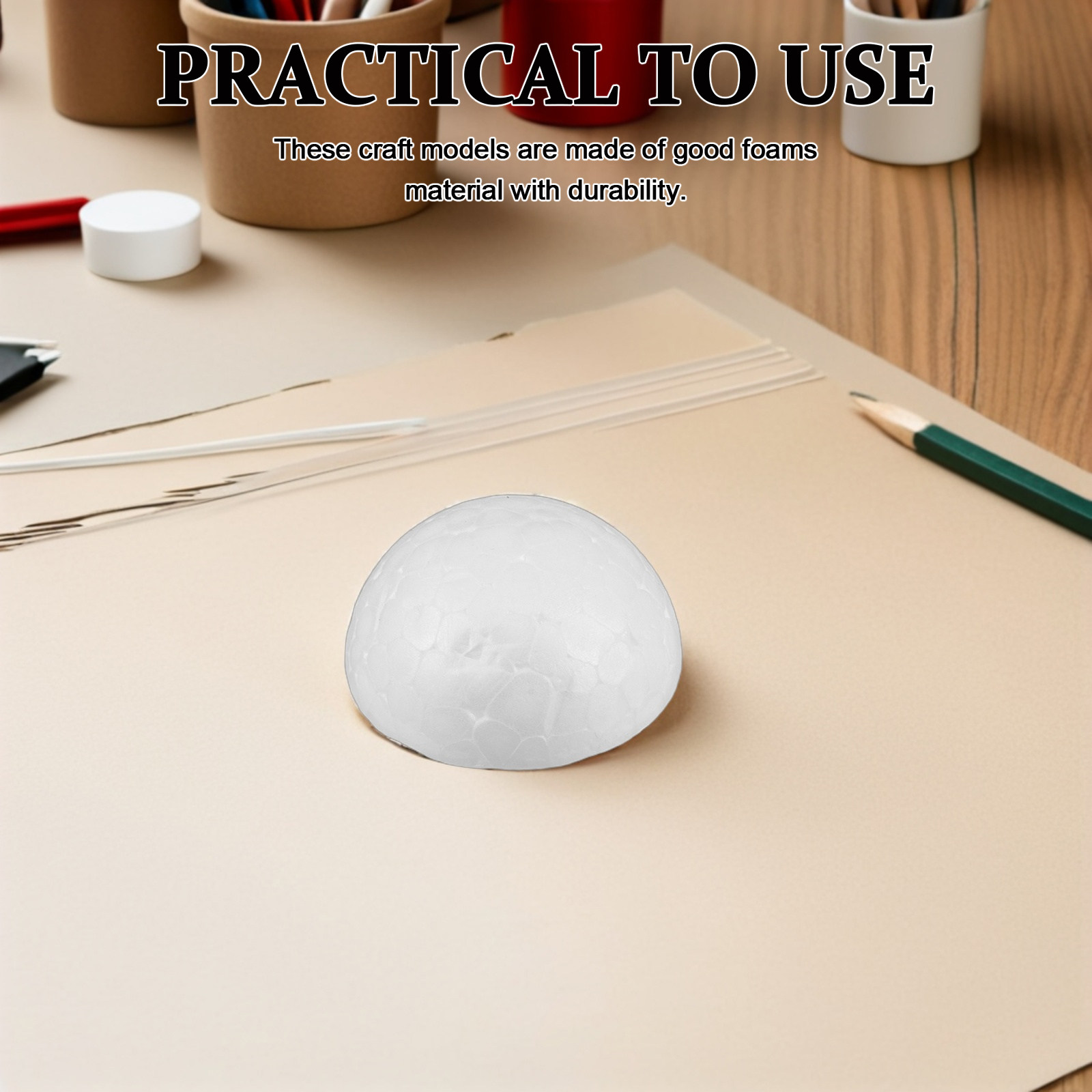 Art Craft For Preschoolers - 300개 DIY 공예용 폼 반구체, 유치원
