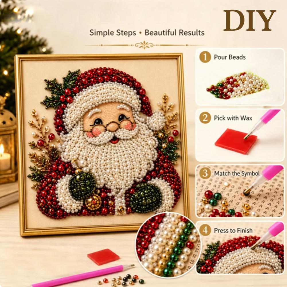 크리스마스 산타클로스 진주 아트 DIY 키트 액자형 비 - Art Craft Kits For Adults 리뷰 및 가격