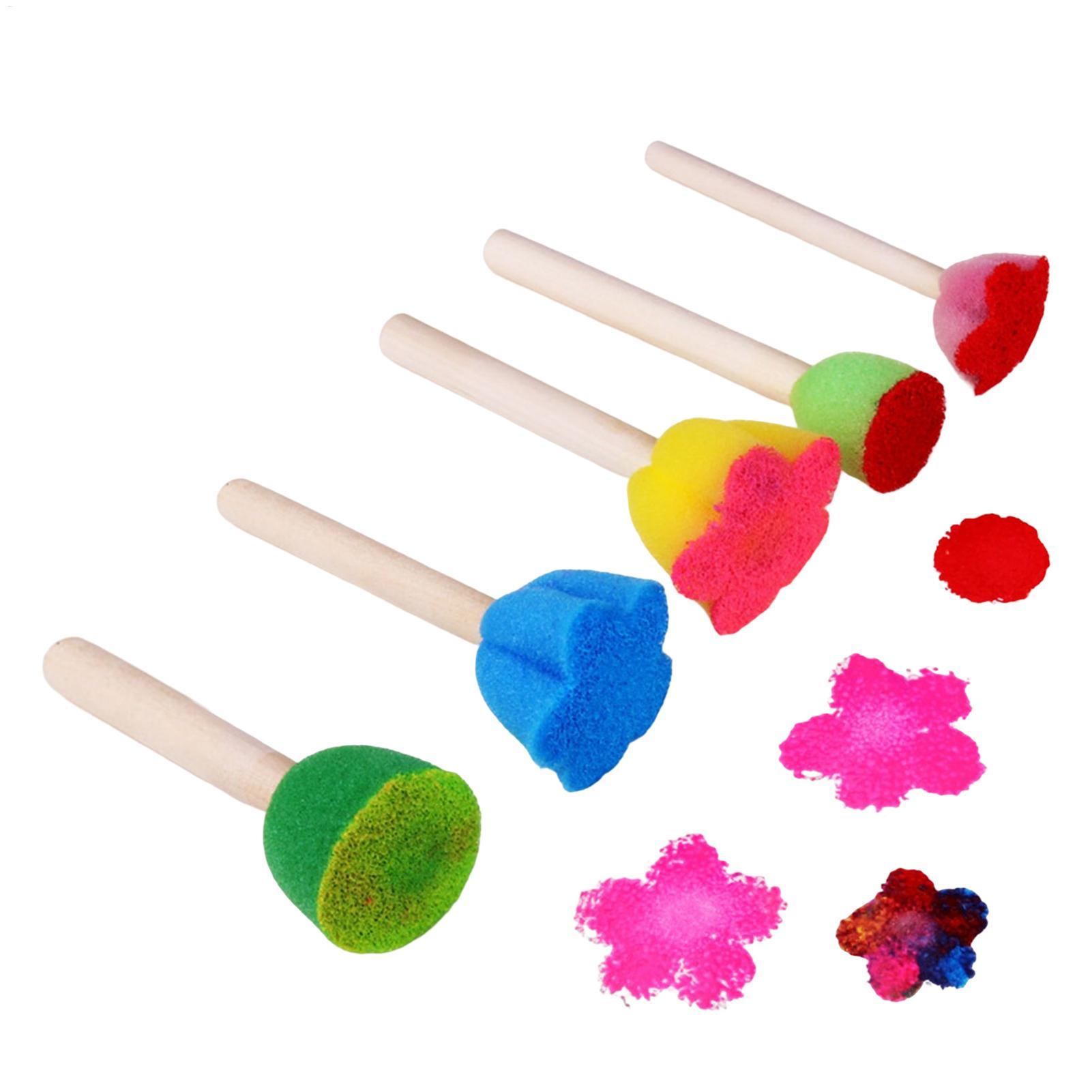 5개 재사용 가능한 어린이 페인트 스펀지, 쉽게 잡을  - Art Craft For Preschoolers 리뷰 및 가격