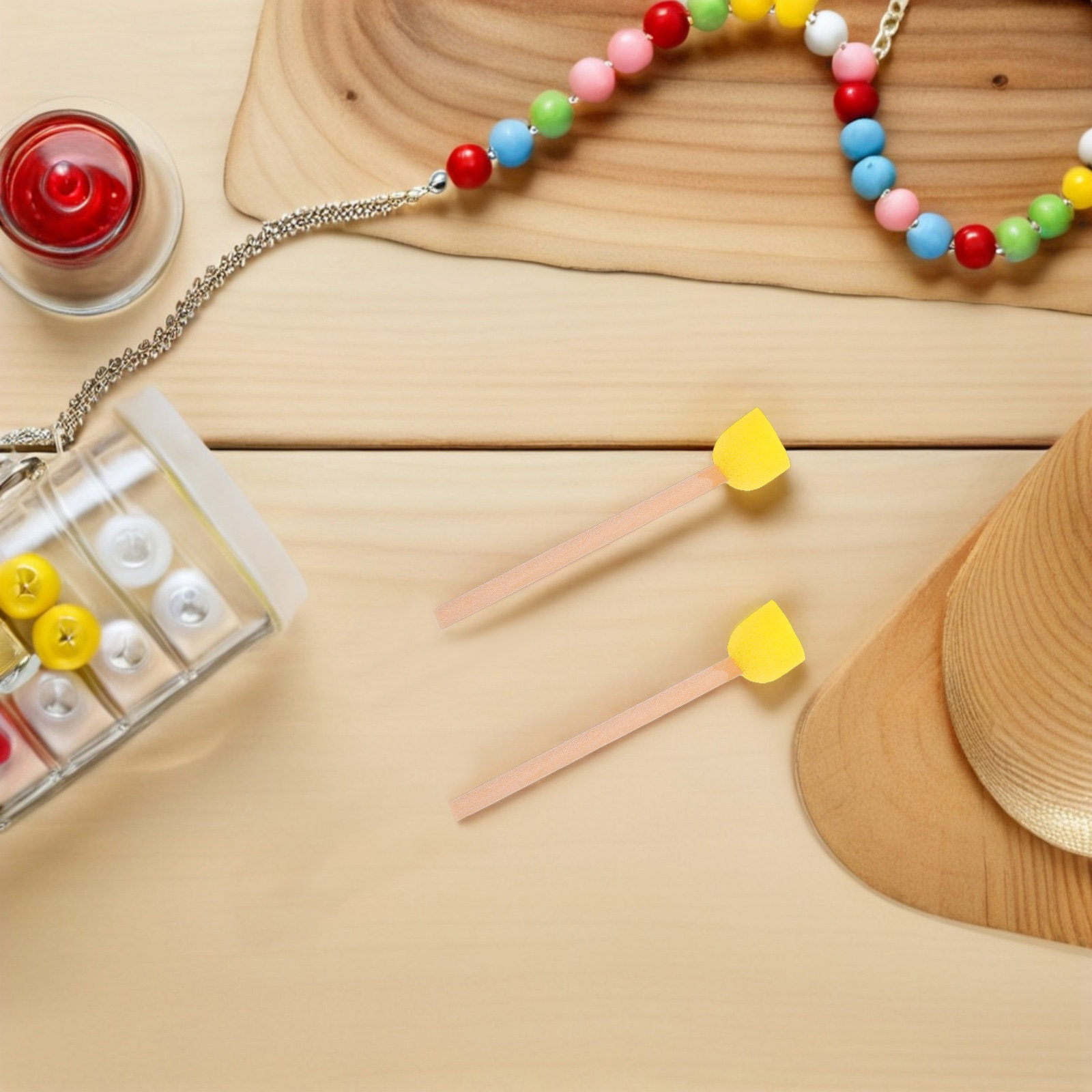 80Pcs 라운드 스폰지 브러쉬 나무 손잡이 재사용 가 - Art Craft For Preschoolers 리뷰 및 가격
