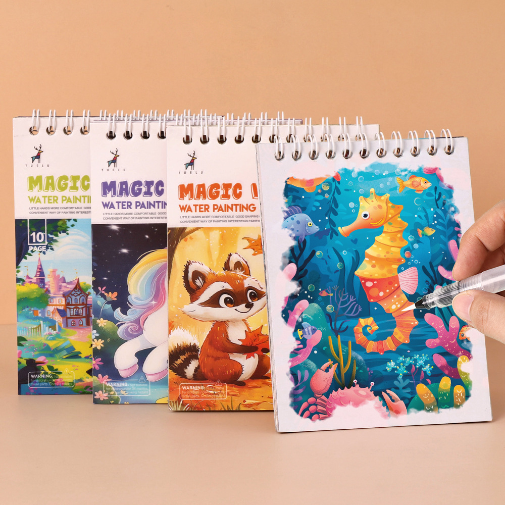 어린이를 위한 마법의 물 그림책 - 재사용 가능한 낙서 - Art Craft Activities For Preschoolers 리뷰 및 가격