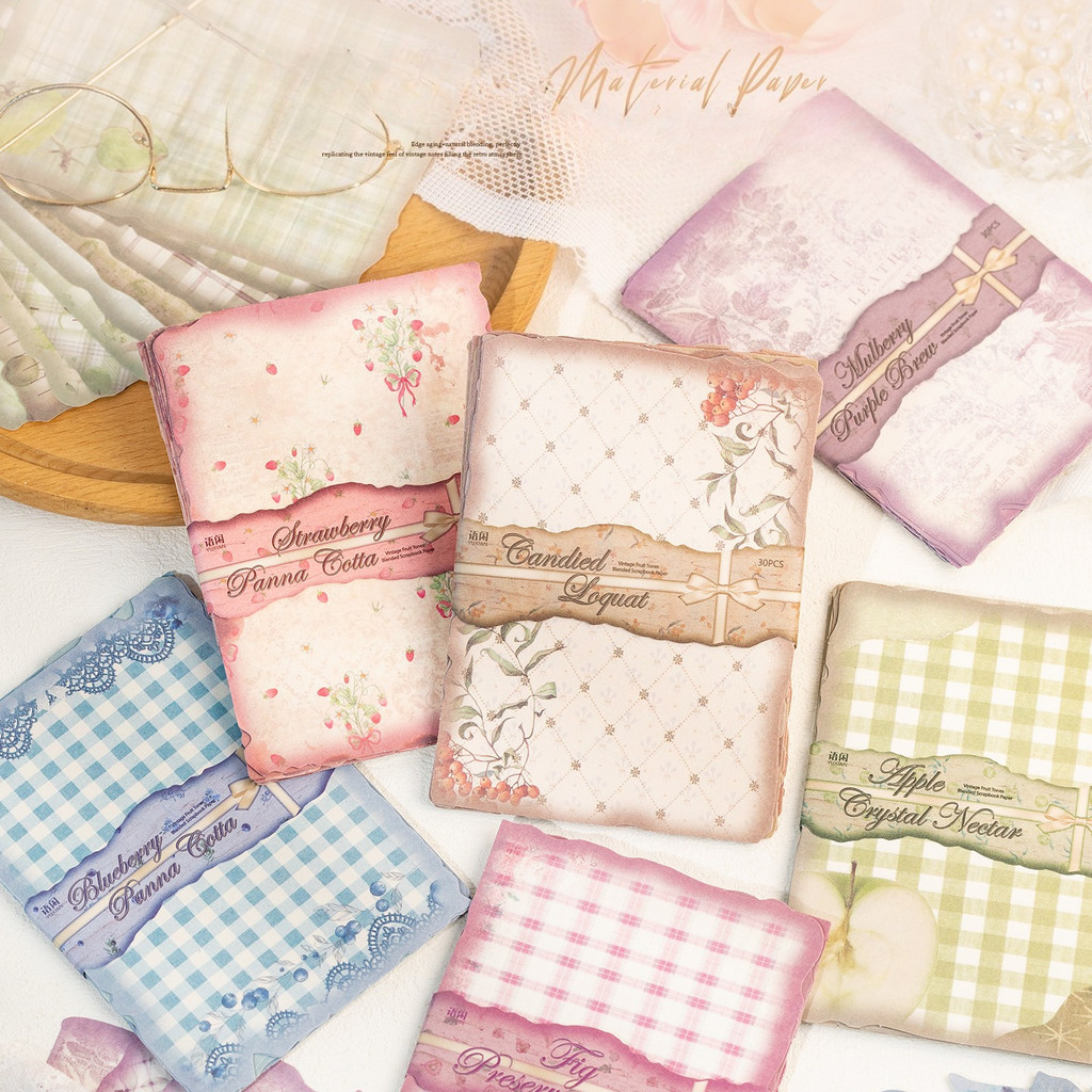 30장 빈티지 스크랩북 용지, 스크랩북킹 재료, 재활용 - Art Craft Journal 리뷰 및 가격