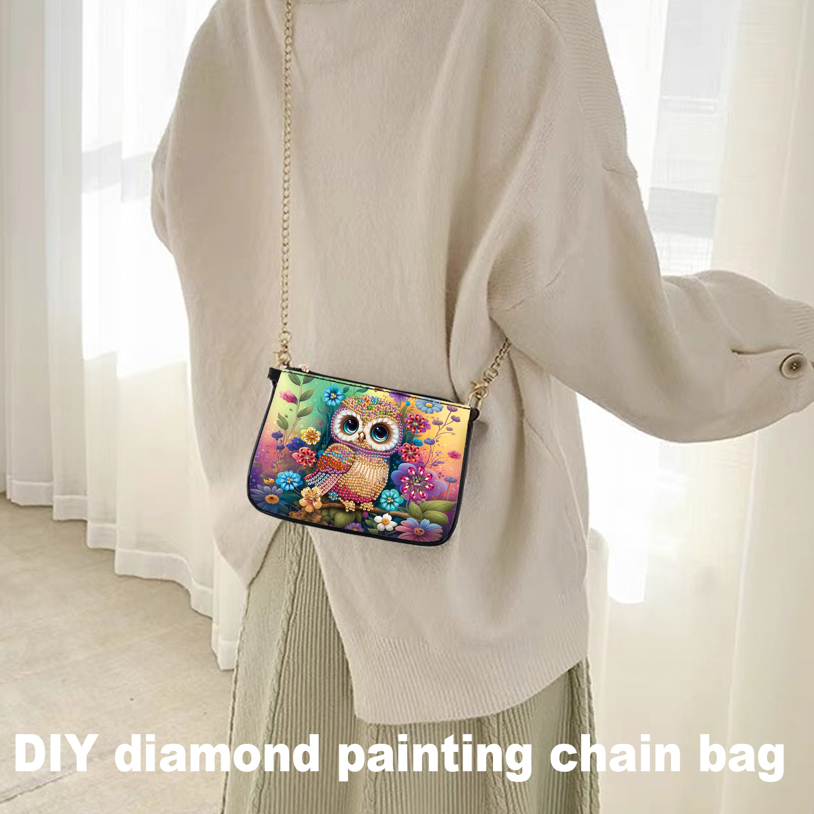 컬러풀 올빼미 다이아몬드 아트 페인팅 가방 키트 (성인 - Art Craft Kits For Adults 리뷰 및 가격