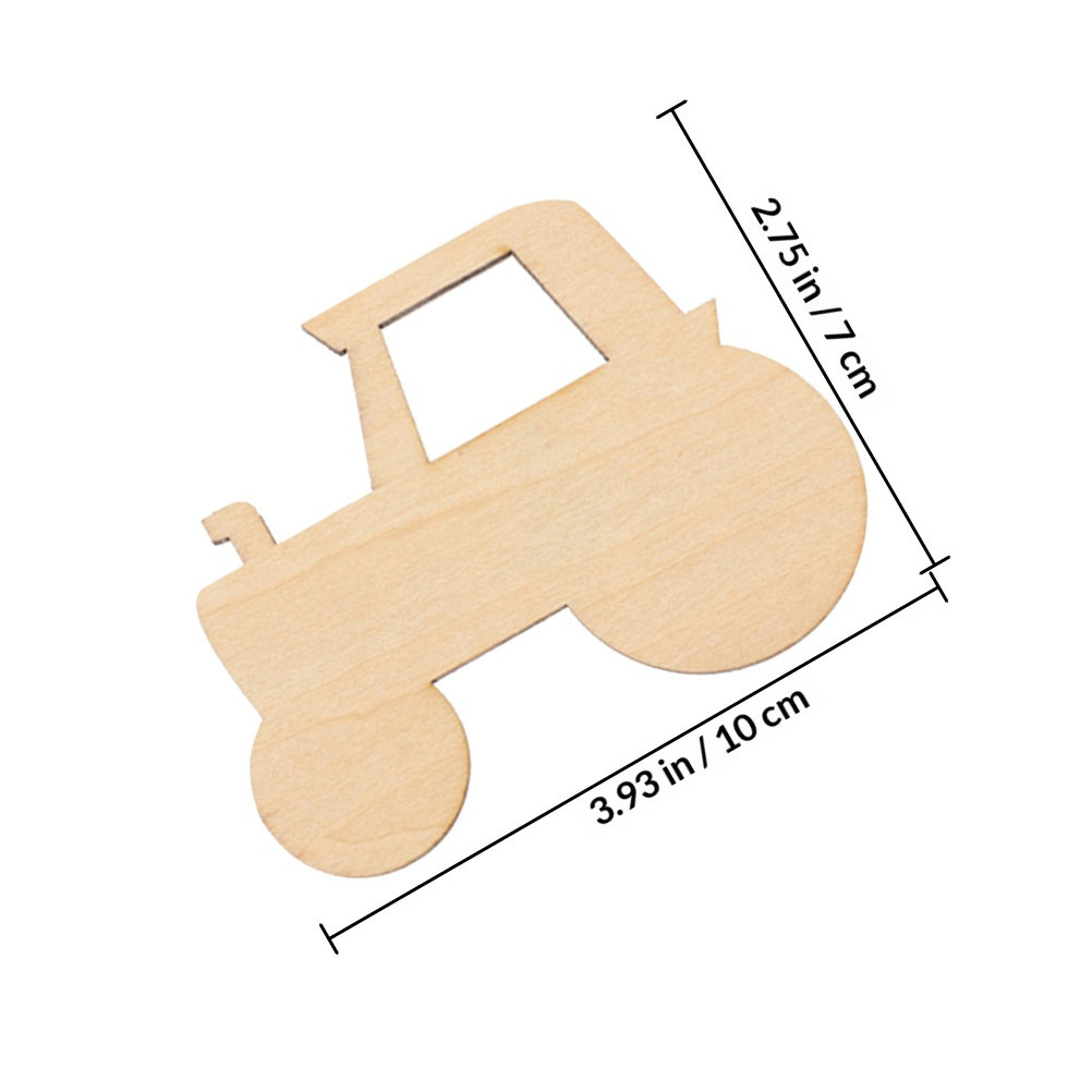 40개 나무 트랙터 DIY 공예용 미완성 나무 조각품, - Art Craft Activities For Preschoolers 리뷰 및 가격