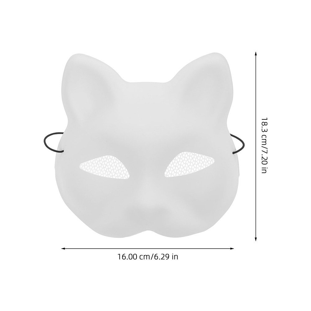 2개입 DIY 고양이 얼굴 마스크 플라스틱 빈 마스크  - Art Craft Halloween Preschool 리뷰 및 가격