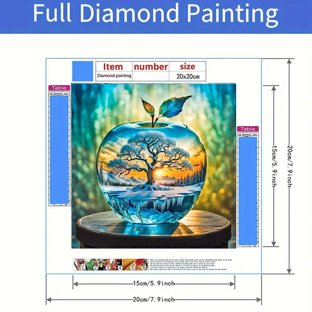 애플 패턴 다이아몬드 페인팅 세트, DIY 성인용 풀  - Art Craft Kits For Adults 리뷰 및 가격
