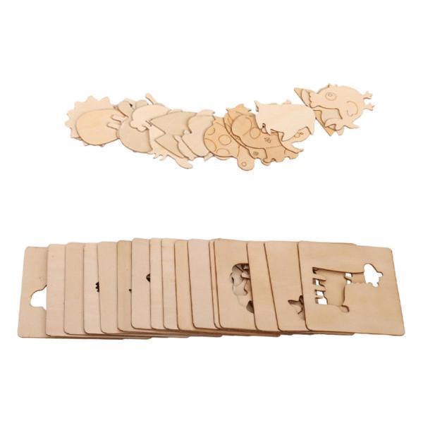 어린이 그림 스텐실 나무 재사용 가능 템플릿 아트 스텐 - Art Craft For Preschoolers 리뷰 및 가격